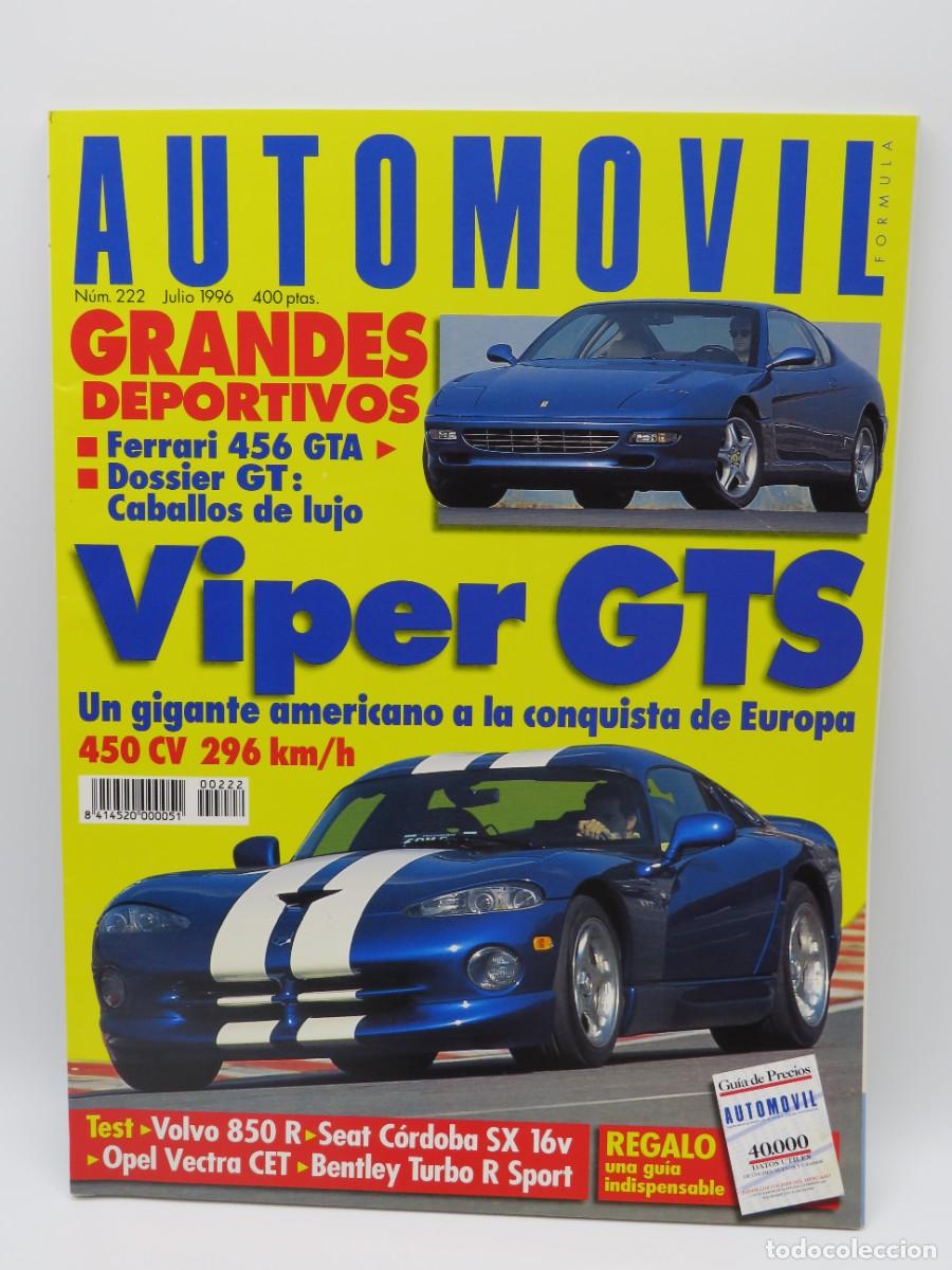 Coleccionismo deportivo: REVISTA AUTOM&Oacute;VIL. N&ordm; 222. JULIO 1995 - VIPER GTS