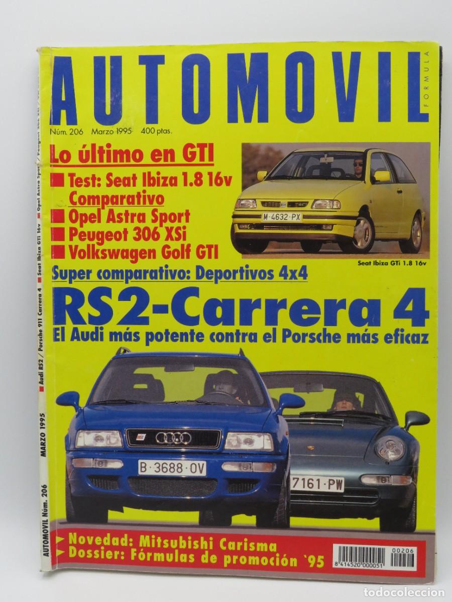 Coleccionismo deportivo: REVISTA AUTOM&Oacute;VIL. N&ordm; 206. MARZO 1995 - RS2-CARRERA 4