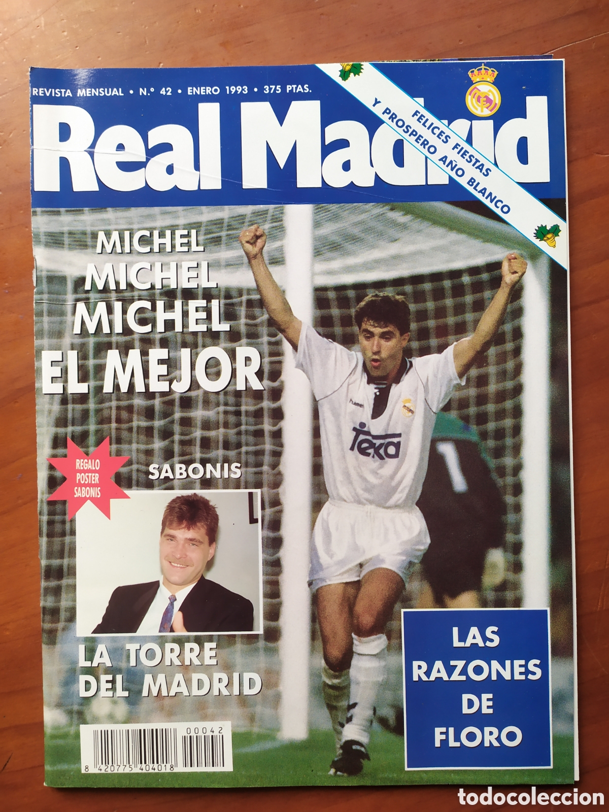 Sammelleidenschaft Sport: Revista Real Madrid 42 enero 1993 poster Sabonis