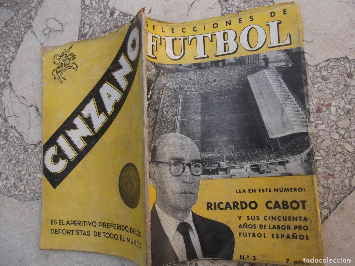 Sports collectibles: selecciones de futbol n&ordm; 3, 1952, ricardo cabot, l.a.r.a.