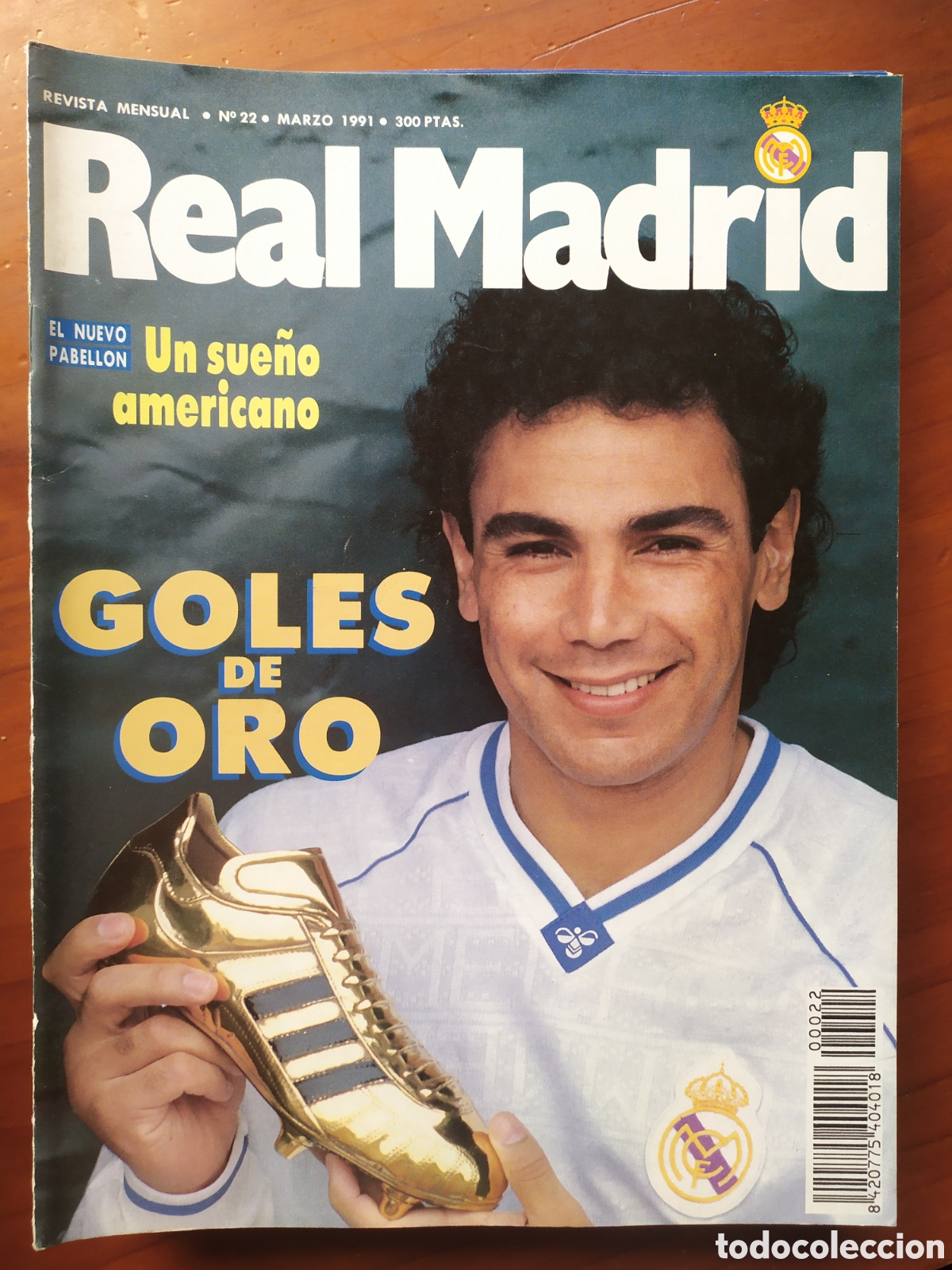 Coleccionismo deportivo: Revista Real Madrid 22 marzo 1991 Hugo S&aacute;nchez