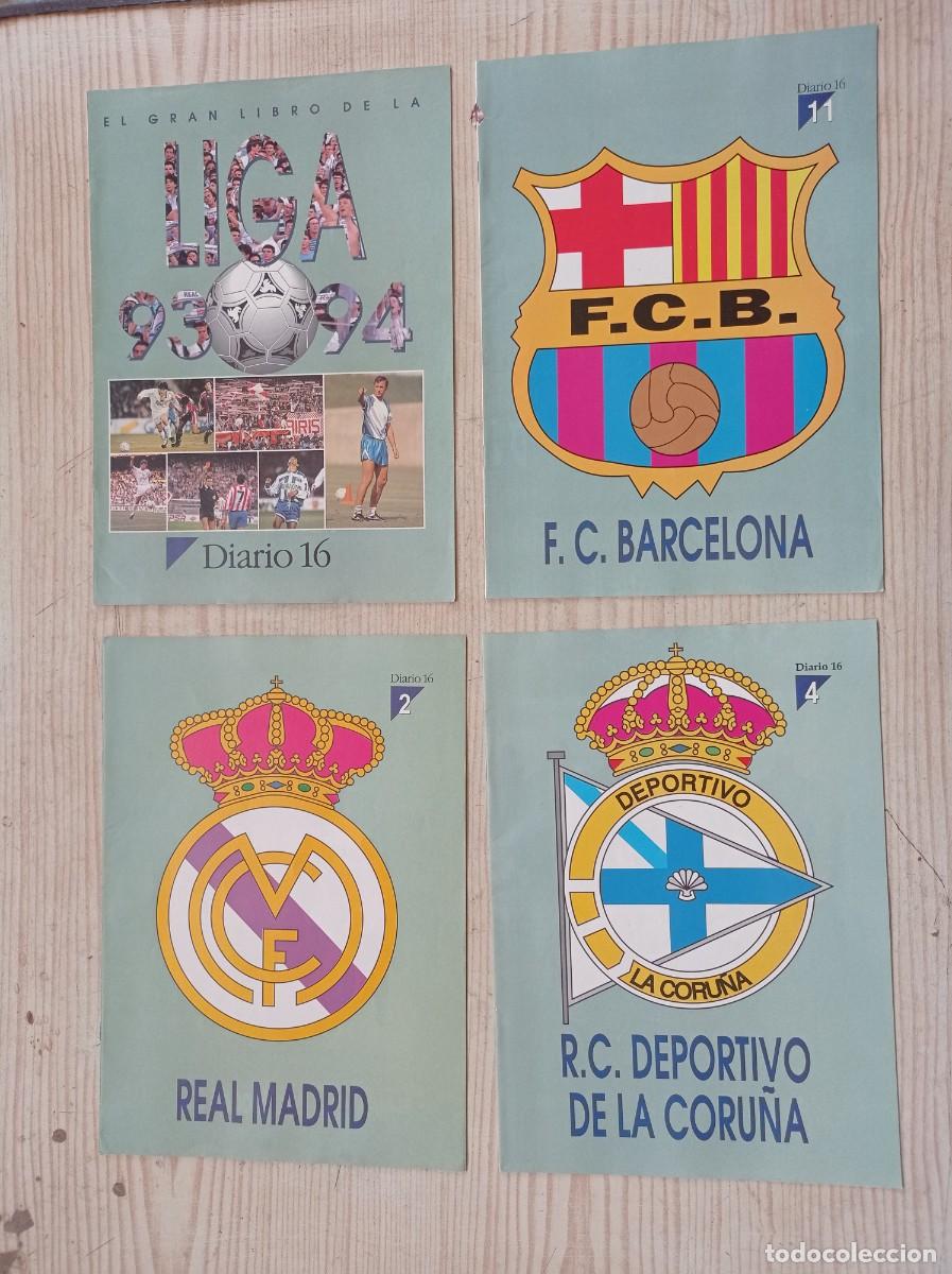 Collectionnisme sportif: 4 Revistas El Gran Libro De La Liga Espa&ntilde;ola - Barcelona - Real Madrid - Deportivo De La Coru&ntilde;a
