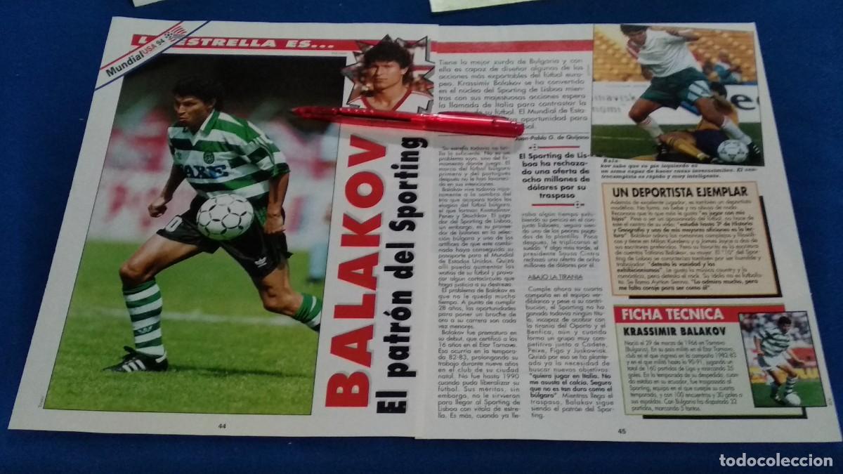 Sammelleidenschaft Sport: P&Oacute;STER ( BALAKOV - KRASSIMIR BALAKOV / SELECCI&Oacute;N BULGARIA / MUNDIAL USA 94 ) 2 HOJAS A4 -