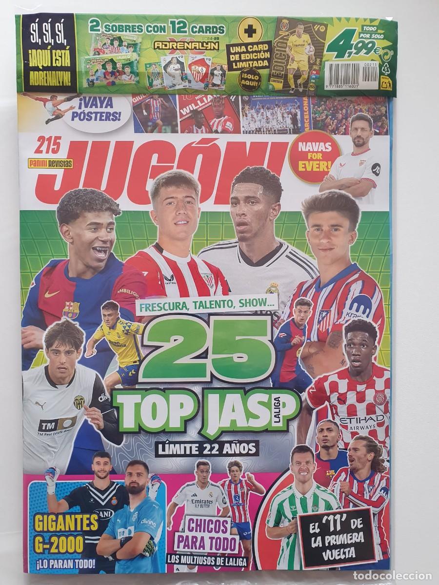 Coleccionismo deportivo: REVISTA JUGON 215 PANINI EMBALAJE ORIGINAL SIN LOS CROMOS