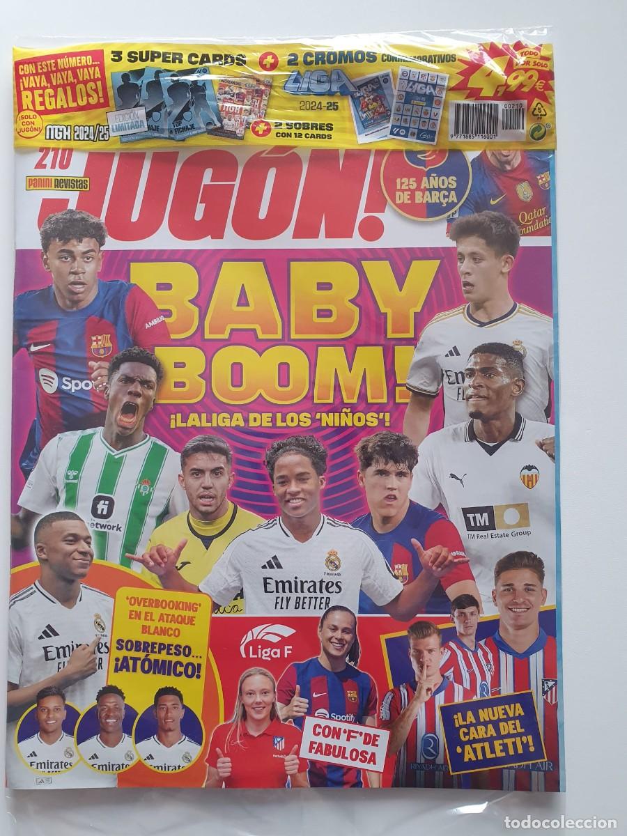 Coleccionismo deportivo: REVISTA JUGON 210 PANINI EMBALAJE ORIGINAL SIN LOS CROMOS