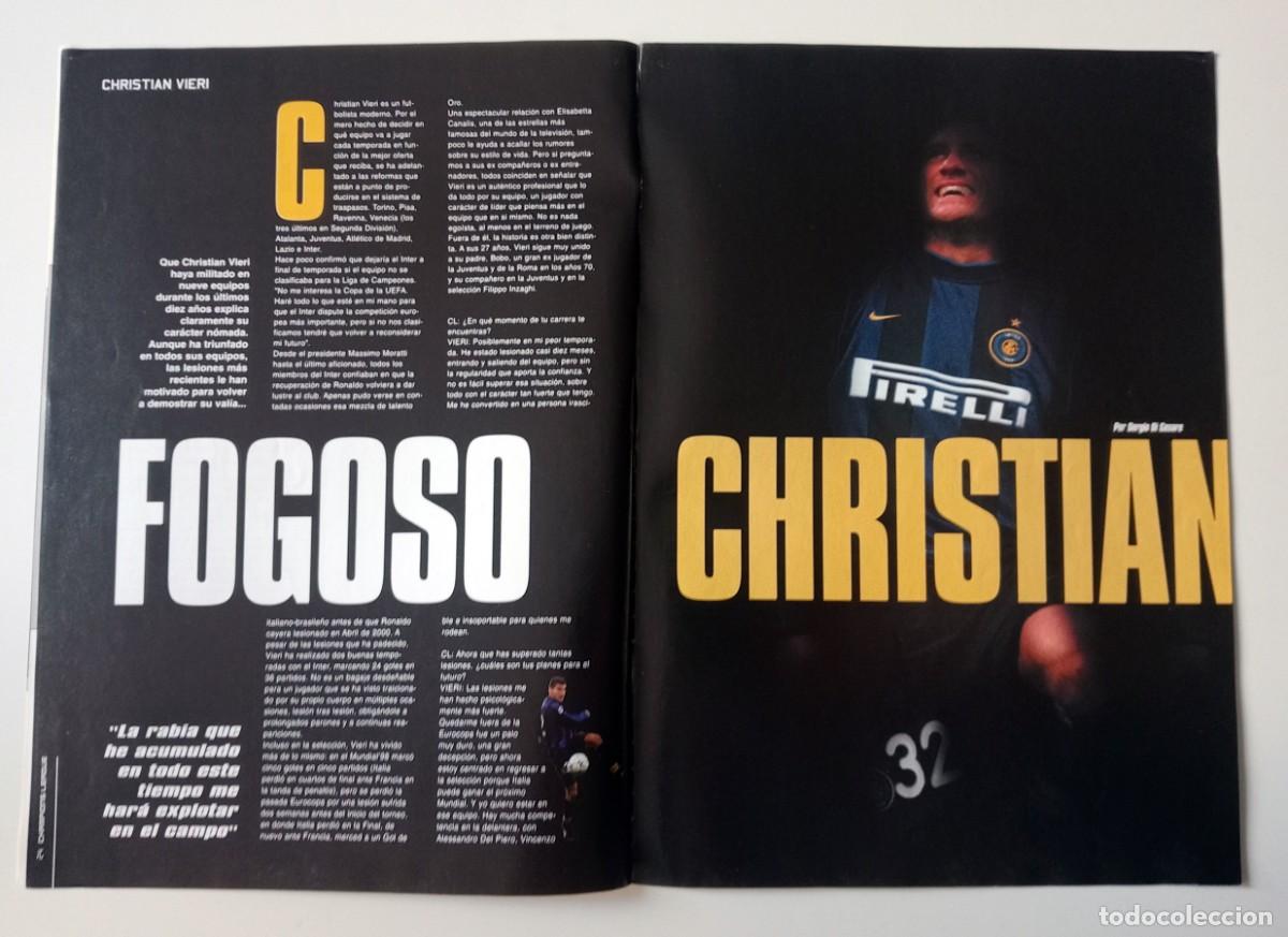 Collezionismo sportivo: REPORTAJE REVISTA CHRISTIAN VIERI (INTER DE MIL&Aacute;N - ITALIA)