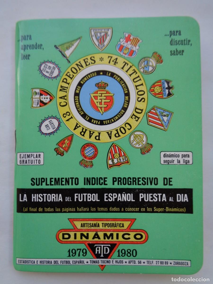 Coleccionismo deportivo: PEQUE&Ntilde;A PUBLICACION DINAMICO : HISTORIA DEL FUTBOL ESPA&Ntilde;OL 1979-80