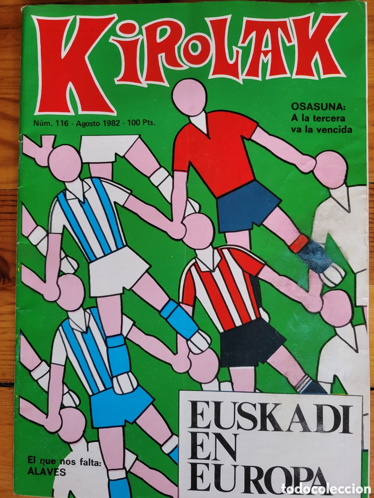 Coleccionismo deportivo: Revista Kirolak N&deg; 116 agosto 1982