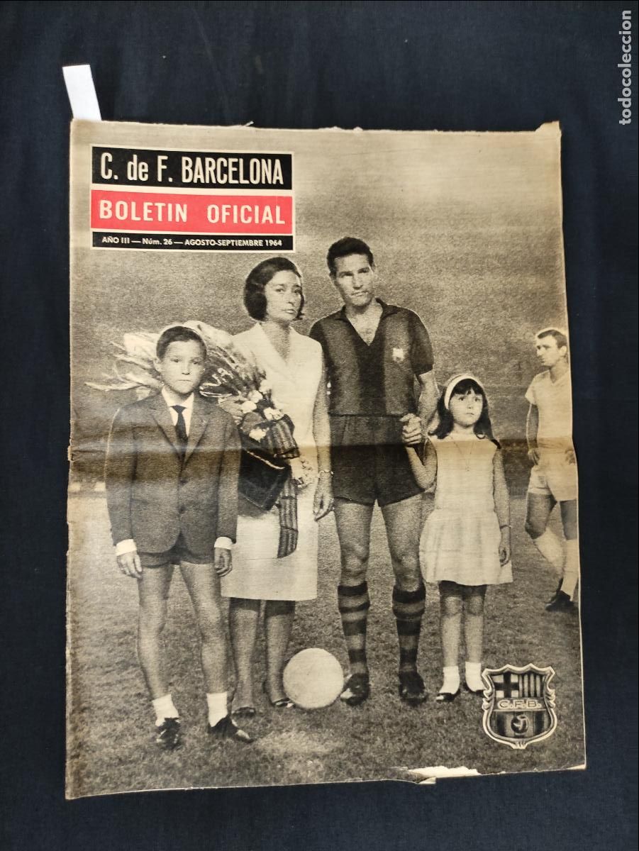 Sports collectibles: C.F. BARCELONA - BOLETIN OFICIAL - N&ordm; 26 - AGOSTO SEPTIEMBRE 1964 -