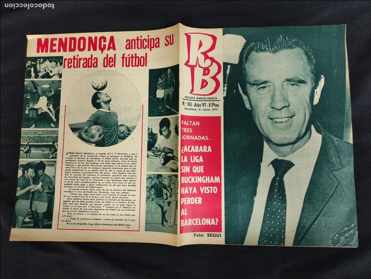 Collezionismo sportivo: R.B. - REVISTA BARCELONISTA - N&ordm; 261 - 31 MARZO 1970 -