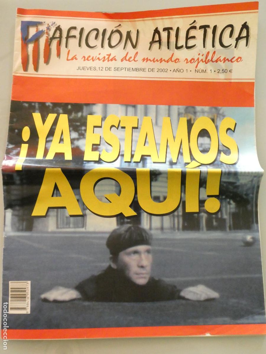 Sammelleidenschaft Sport: REVISTA DE F&Uacute;TBOL ATL&Eacute;TICO DE MADRID. AFICI&Oacute;N ATL&Eacute;TICA.N&ordm; 1 NOVIEMBRE 2002. MONO BURGOS 130GR