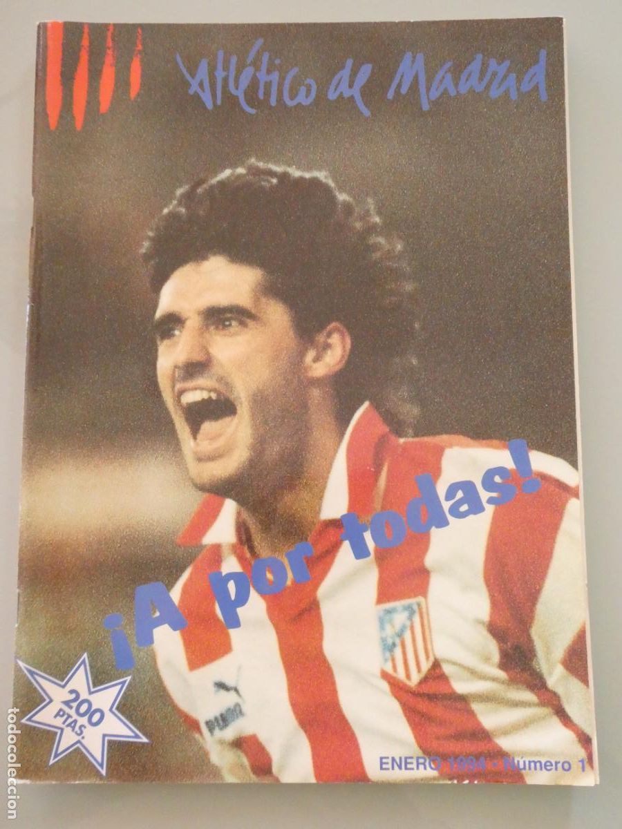 Sammelleidenschaft Sport: REVISTA DE F&Uacute;TBOL ATL&Eacute;TICO DE MADRID. N&ordm; 1 ENERO DE 1994. CAMINERO. 220GR