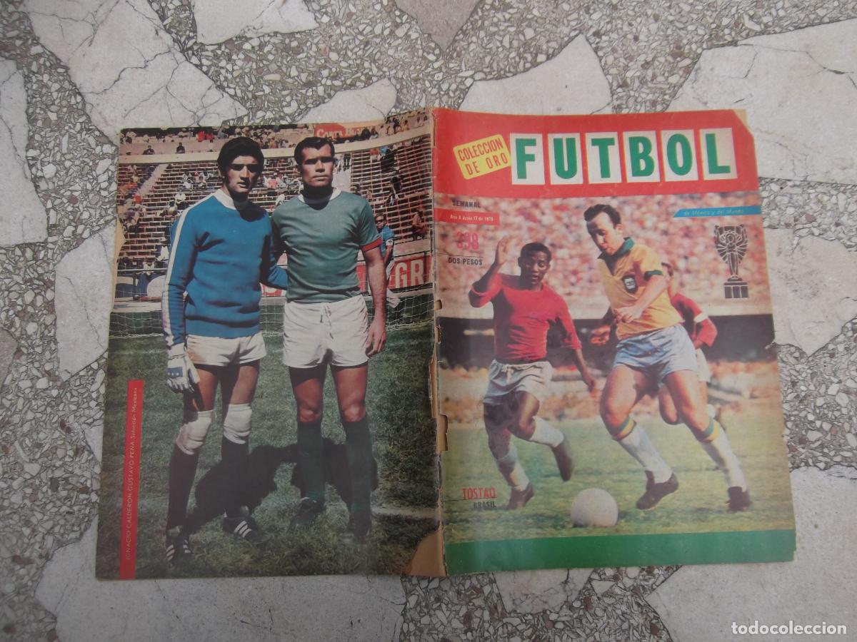 Collezionismo sportivo: revista mexicana, coleccion de oro de futbol, n&ordm; 398, tostao (brasil), 1970, muy ilustrada