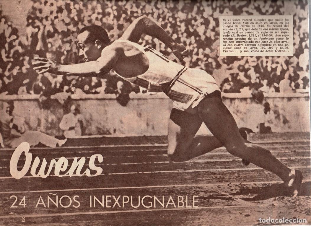Coleccionismo deportivo: 1960 EL GRAFICO # 2135 DE VICENTE BOCA vs SAN LORENZO XIV JUEGOS OLIMPICOS ROMA JESSE OWENS 24 A&Ntilde;OS