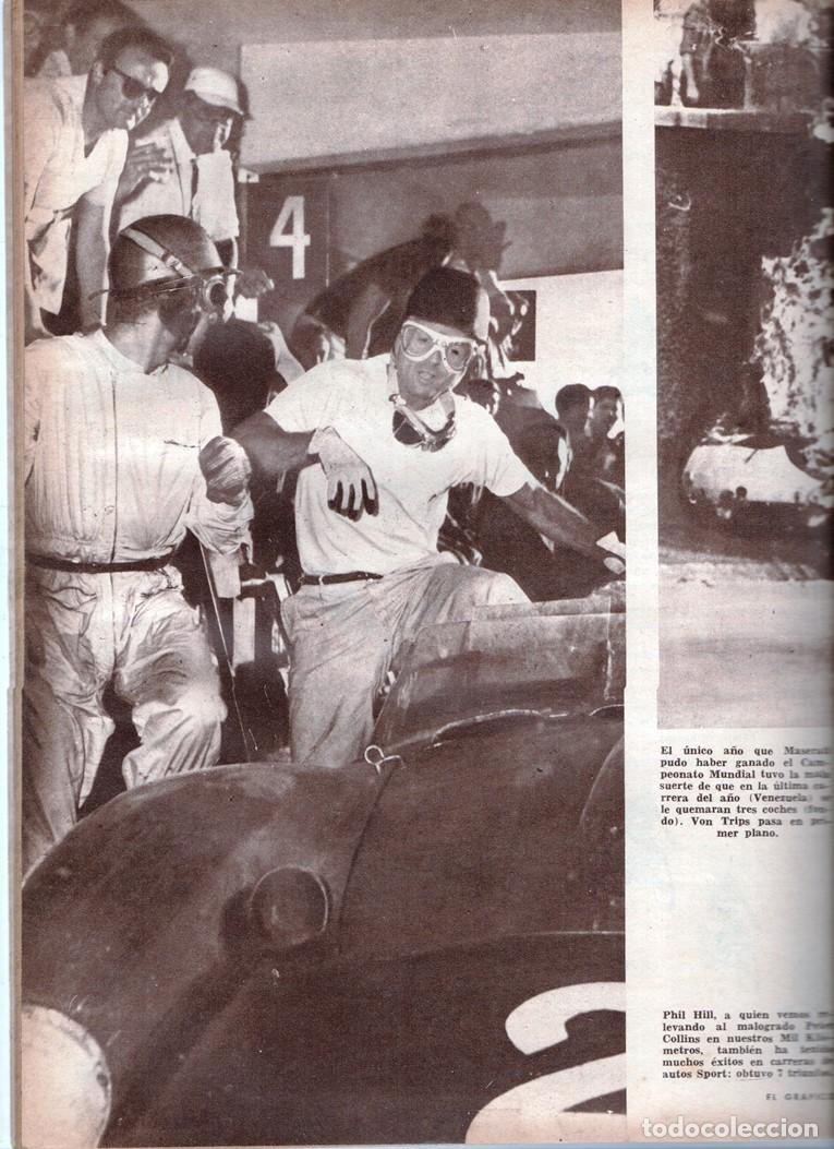 Coleccionismo deportivo: 1961 EL GRAFICO # 2158 MARIA LECOT LE MANS CAMPEONATO MUNDIAL AUTOS SPORT PHIL HILL FERRARI ASTON MA