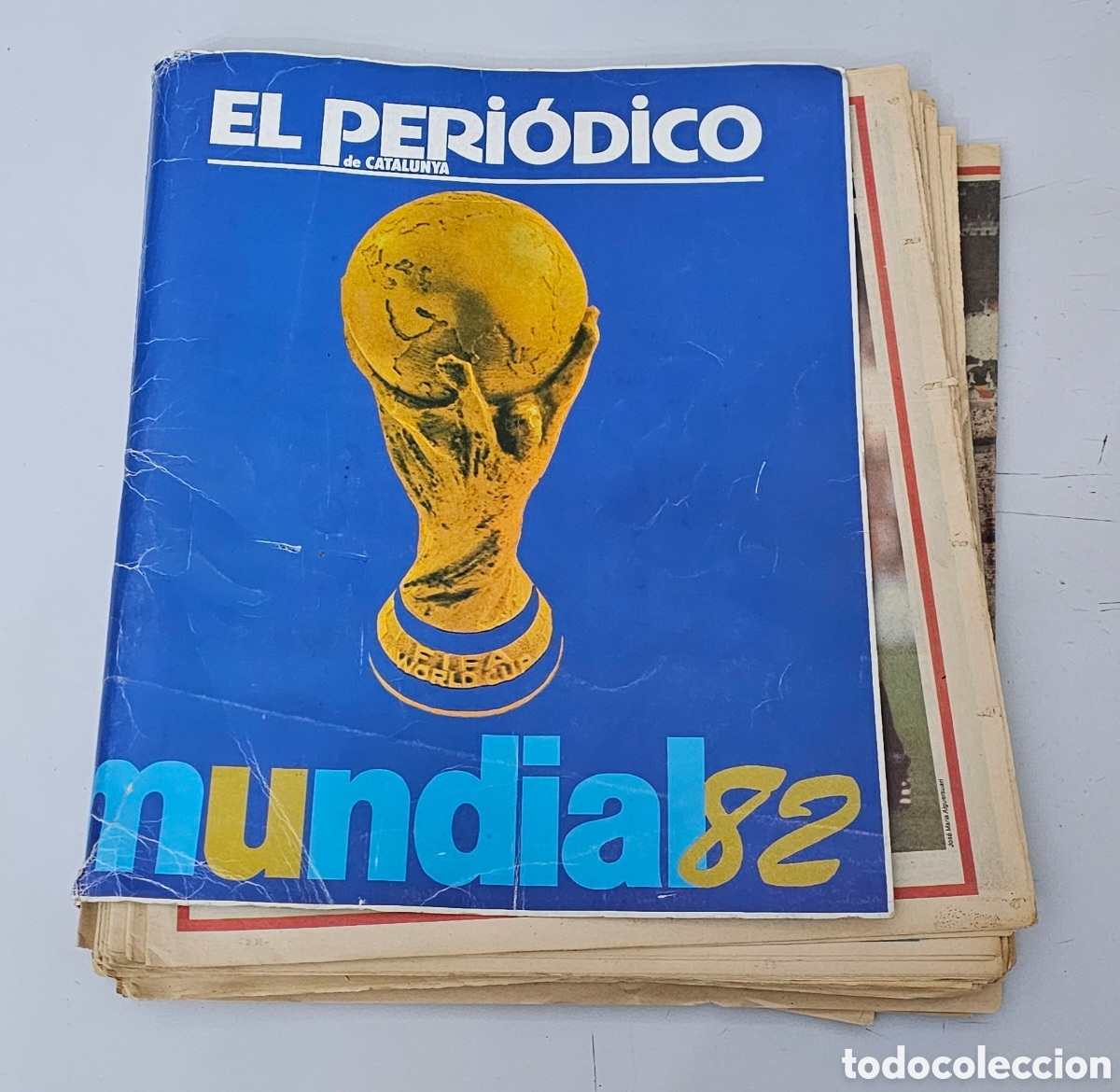 Coleccionismo deportivo: COLECCION COMPLETA DE 34 FASCICULOS + TAPAS EL PERIODICO DE CATALUNYA MUNDIAL 82 ESPA&Ntilde;A 1982