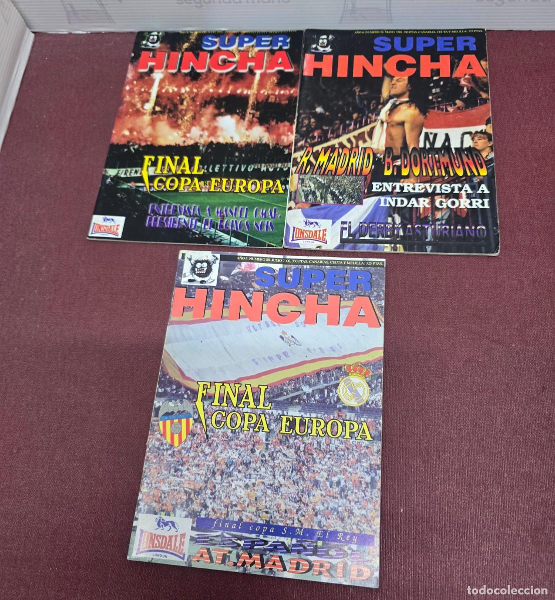 Collectionnisme sportif: Lote 3 Revistas Super Hincha Final Copa Europa