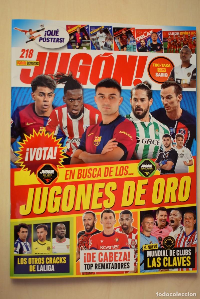 Collezionismo sportivo: Revista Jug&oacute;n. N. &ordm; 218. Sin cromos. solo la revista. Incluye los posters