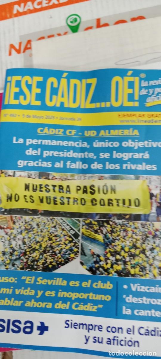 Sammelleidenschaft Sport: G-131 REVISTA ESE CADIZ OE DE FUTBOL PARTIDO CADIZ ALMERIA