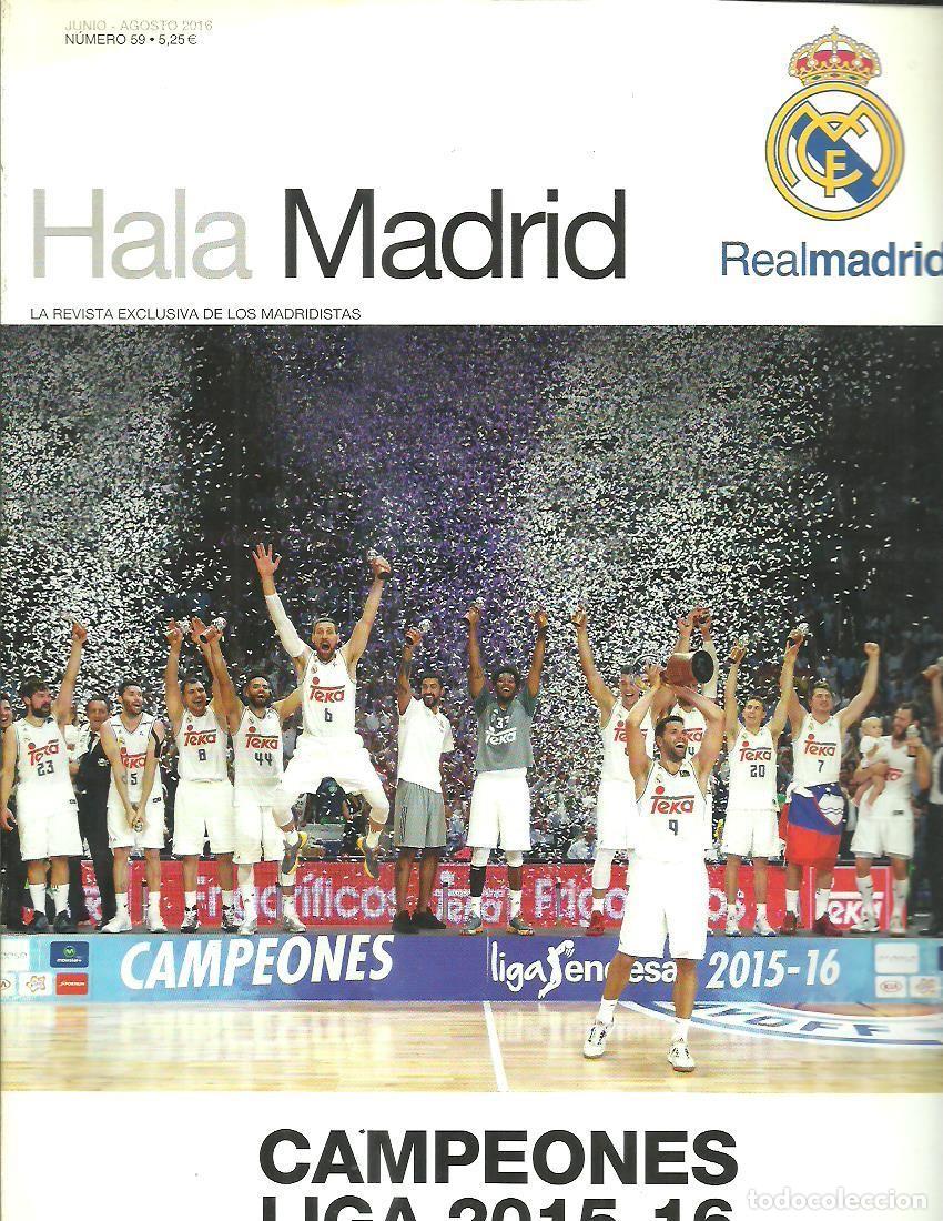 Collezionismo sportivo: Revista oficial del Real Madrid. Hala Madrid n&ordm; 59. Campeones Liga 2015-16