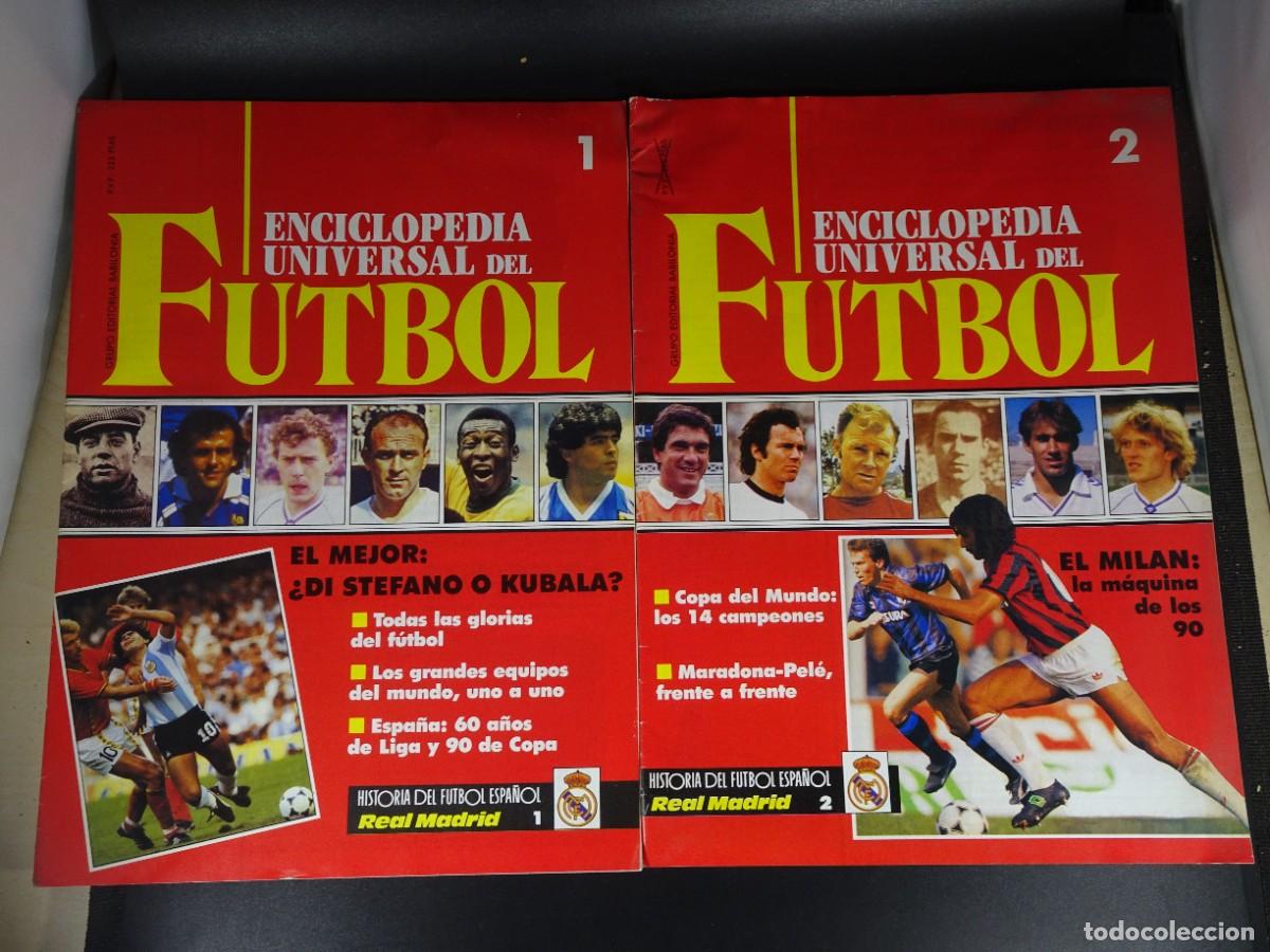 Coleccionismo deportivo: 2 ANTIGUAS PUBLICACIONES, ENCICLOPEDIA UNIVERSAL DEL F&Uacute;TBOL ,FASC&Iacute;CULOS 1 -2 , VER FOTOS