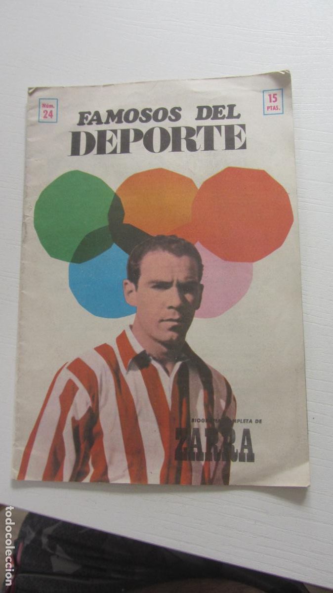 Sports collectibles: fasciculo, famosos del deporte n&ordm; 24, zarra, 24 paginas, 1969, iberico europea de ediciones arx307