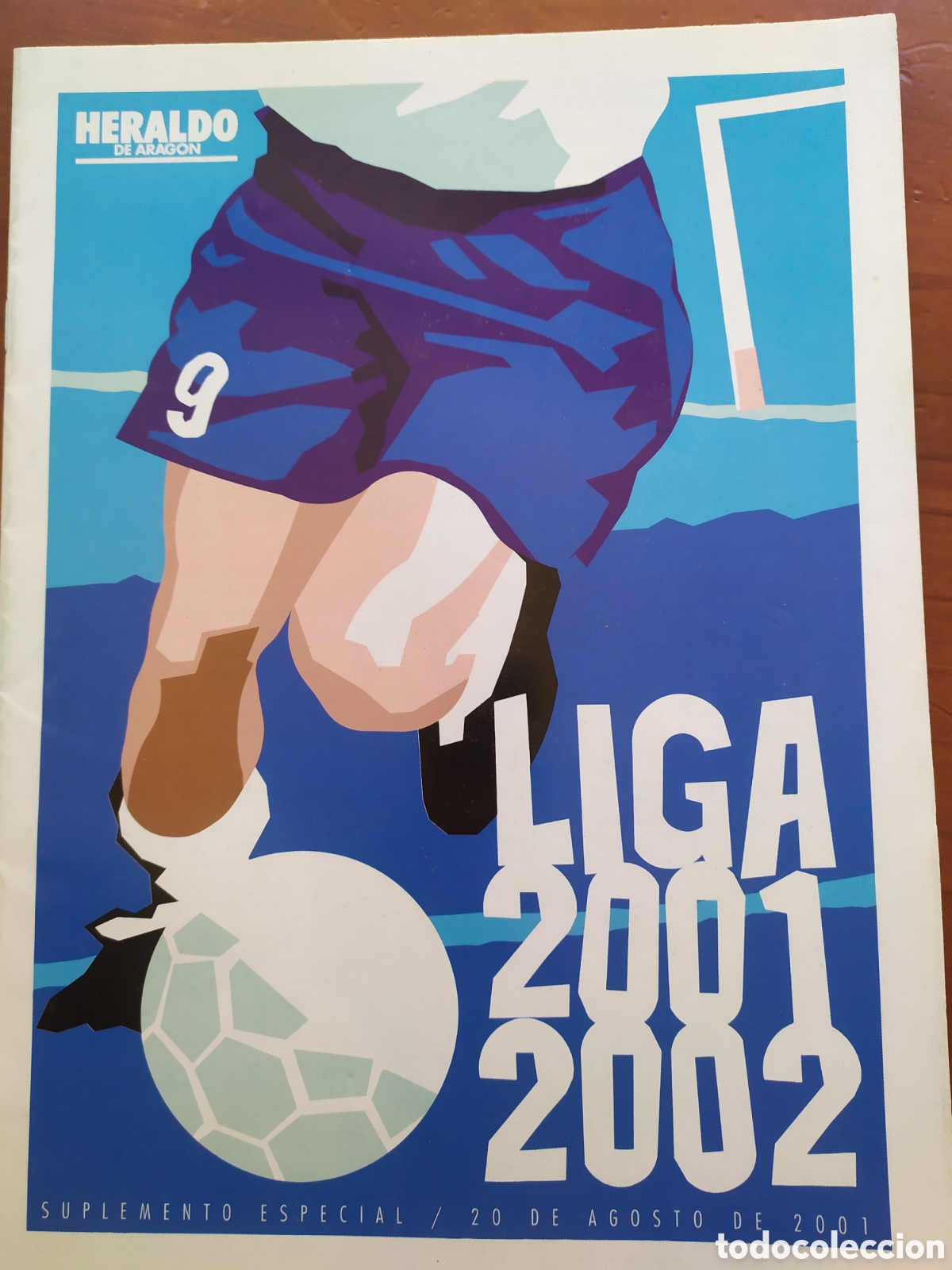 Sports collectibles: Suplemento Liga 2001 2002 01 02 Heraldo Arag&oacute;n Zaragoza Barcelona Real Madrid..