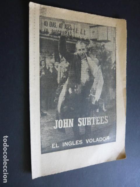 Collezionismo sportivo: 40 DIAS, 40 ASES, 40 BIOGRAFIAS. JOHN SURTEES EL INGLES VOLADOR