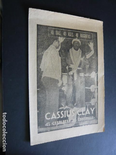 Collezionismo sportivo: 40 d&iacute;as, 40 Ases, 40 biografias. Cassius Clay. El charlatan de Louisville.