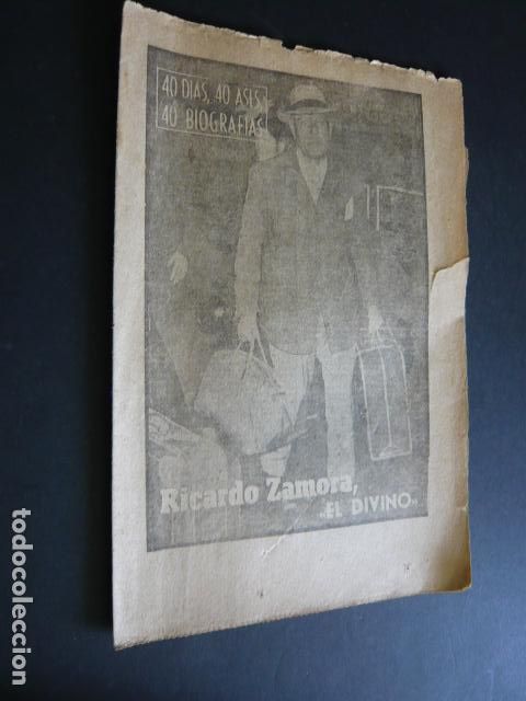 Sports collectibles: 40 DIAS, 40 ASES, 40 BIOGRAFIAS. RICARDO ZAMORA EL DIVINO