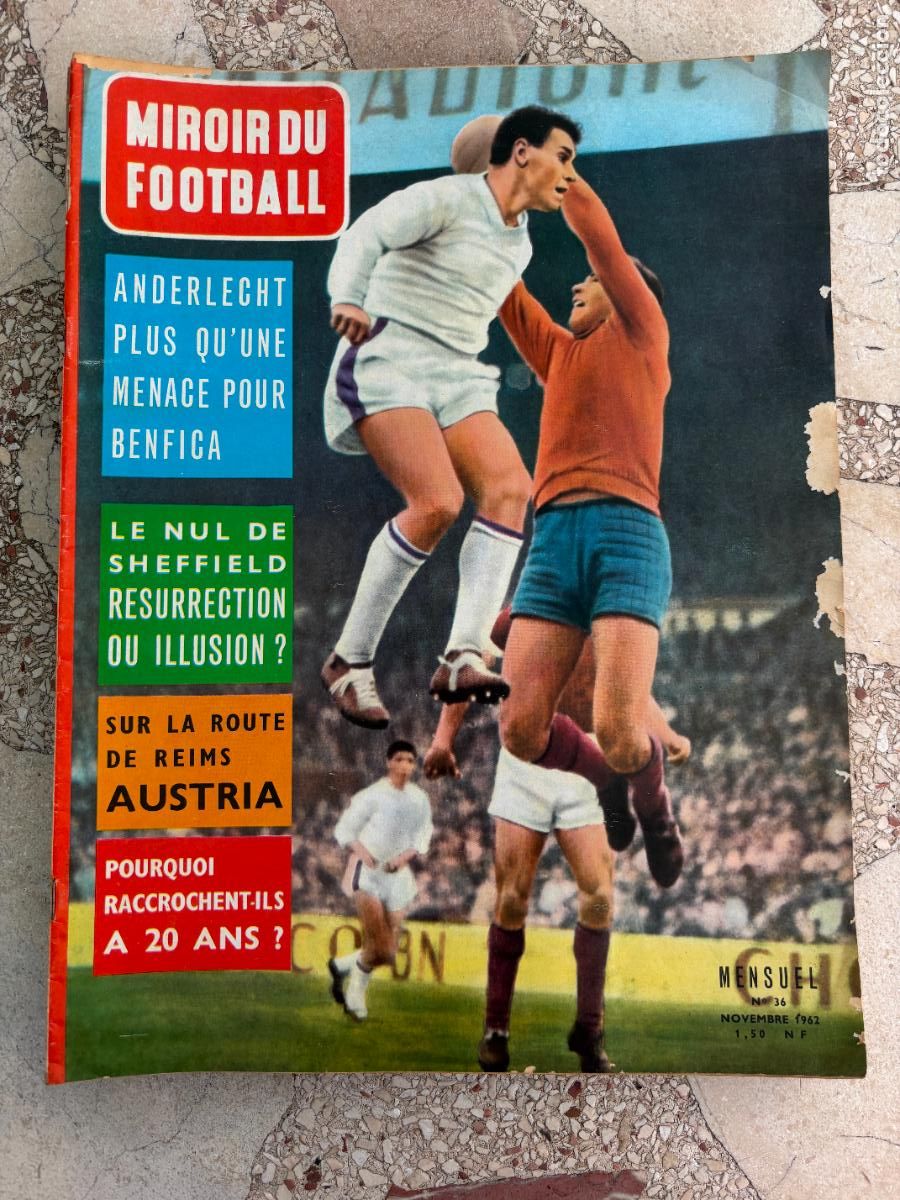 Collezionismo sportivo: MIROIR DU FOOTBALL N&ordm; 36 A&Ntilde;O 1962. ANDERLECHT. LE NUL DE SHEFFIELD. LA ROUTE DE REIMS AUSTRIA.