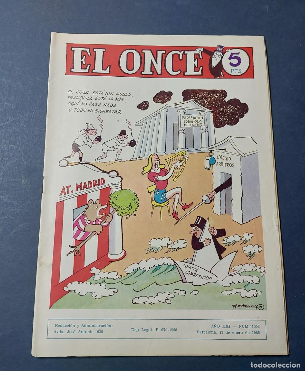 Collezionismo sportivo: El Once N&ordm; 1003 A&ntilde;o 1965 Ref C16