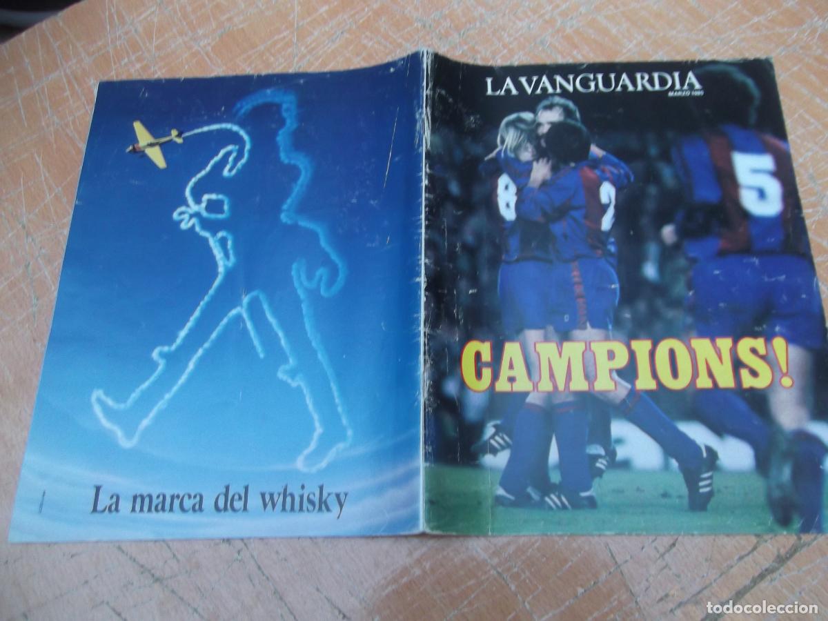 Sports collectibles: suplemento ,la vanguardia, marzo 1985, barcelona campeon de liga 1984/85