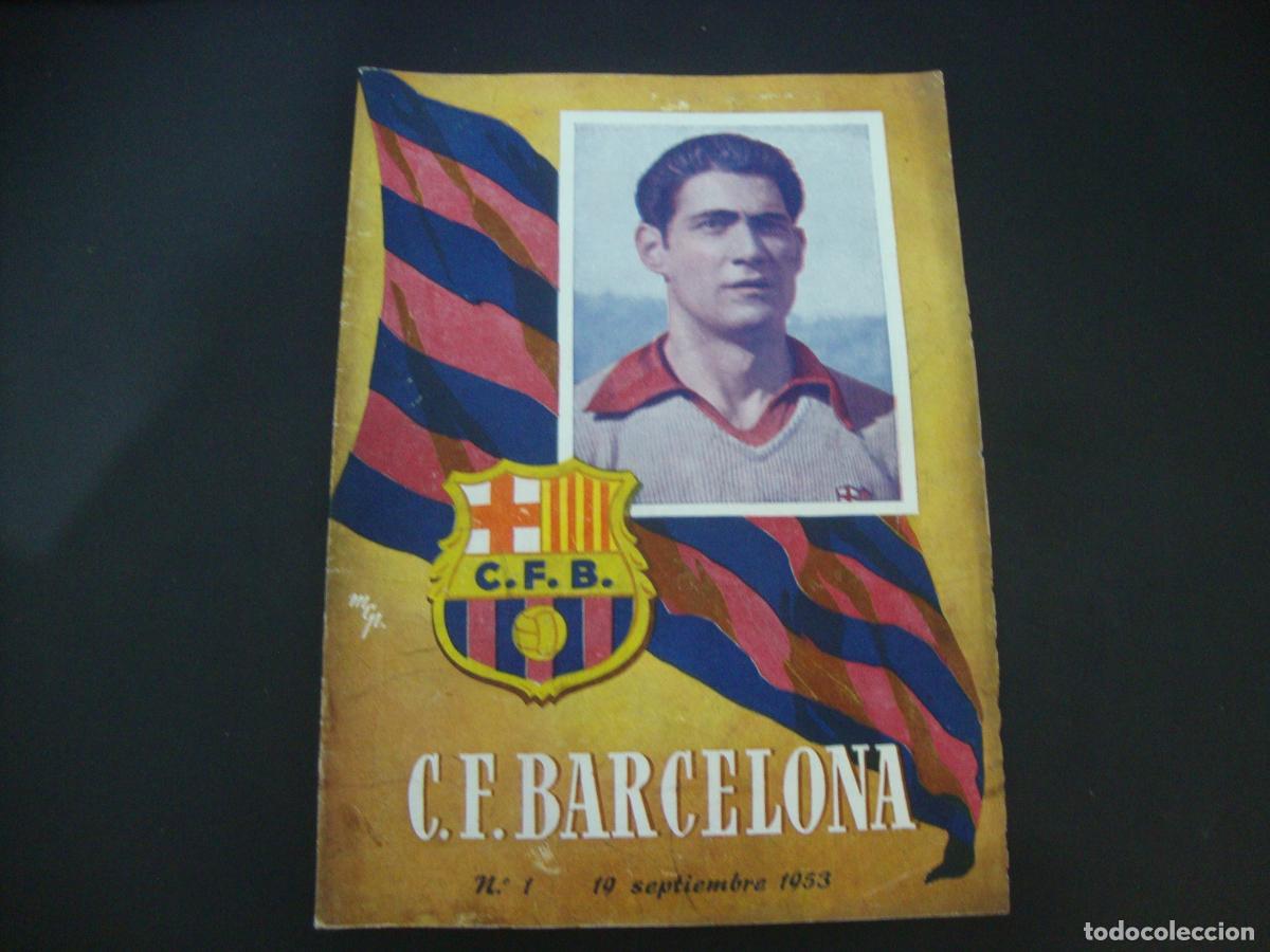 Collezionismo sportivo: REVISTA BOLETIN F C BARCELONA N&ordm; 1 19 SEPTIEMBRE 1953 JAEN