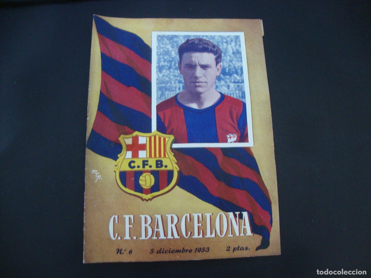 Collezionismo sportivo: REVISTA BOLETIN F C BARCELONA N&ordm; 6 5 DICIEMBRE 1953 DEPORTIVO CORU&Ntilde;A