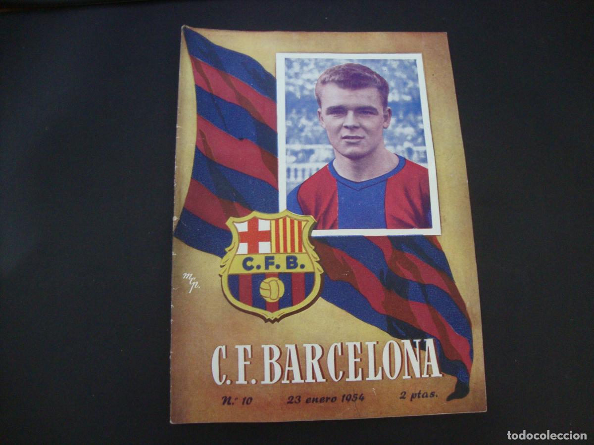 Collezionismo sportivo: REVISTA BOLETIN F C BARCELONA N&ordm; 10 23 ENERO 1954 VALLADOLID