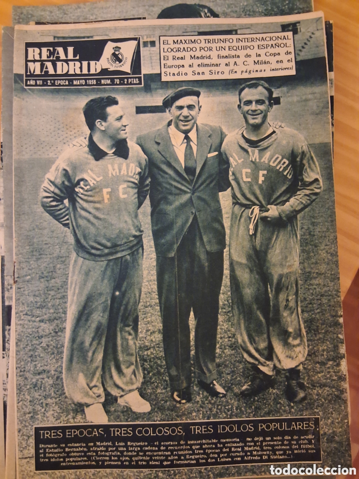Collezionismo sportivo: Real madrid revista futbol n&uacute;mero 70 ao 1956