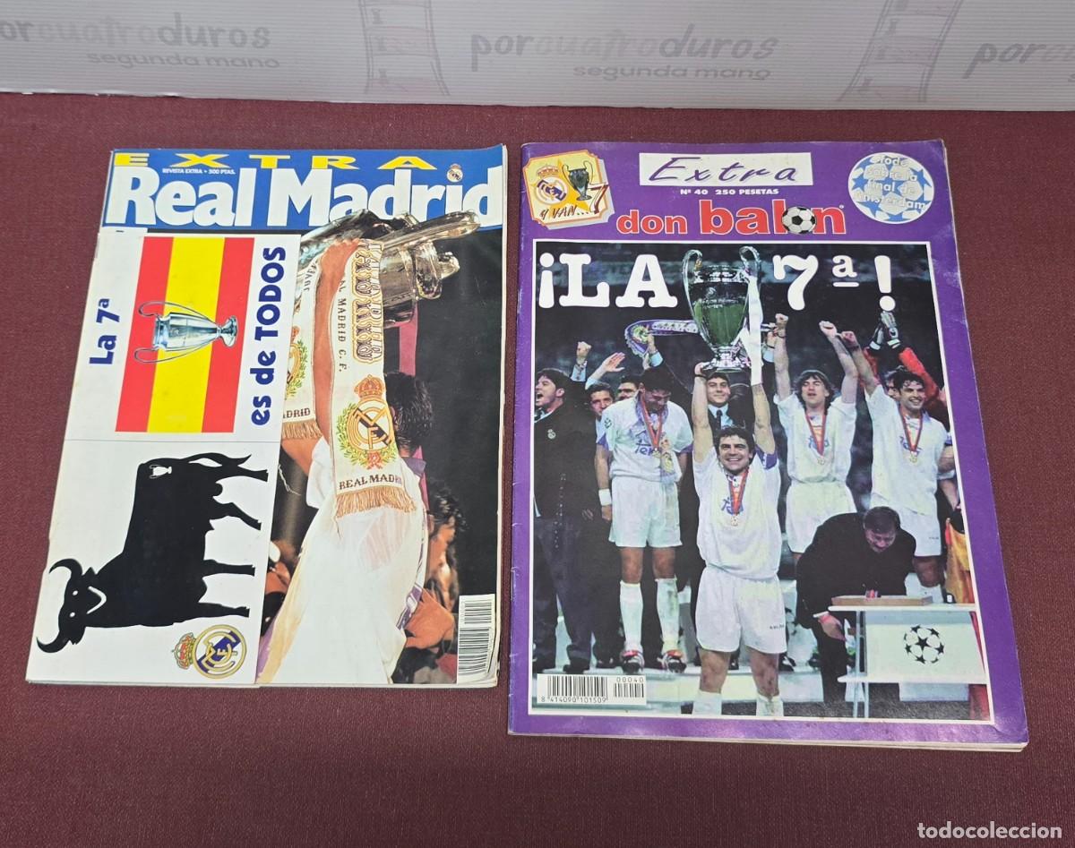 Coleccionismo deportivo: Lote 2 Revistas Real Madrid 7&ordf; Copa Europa