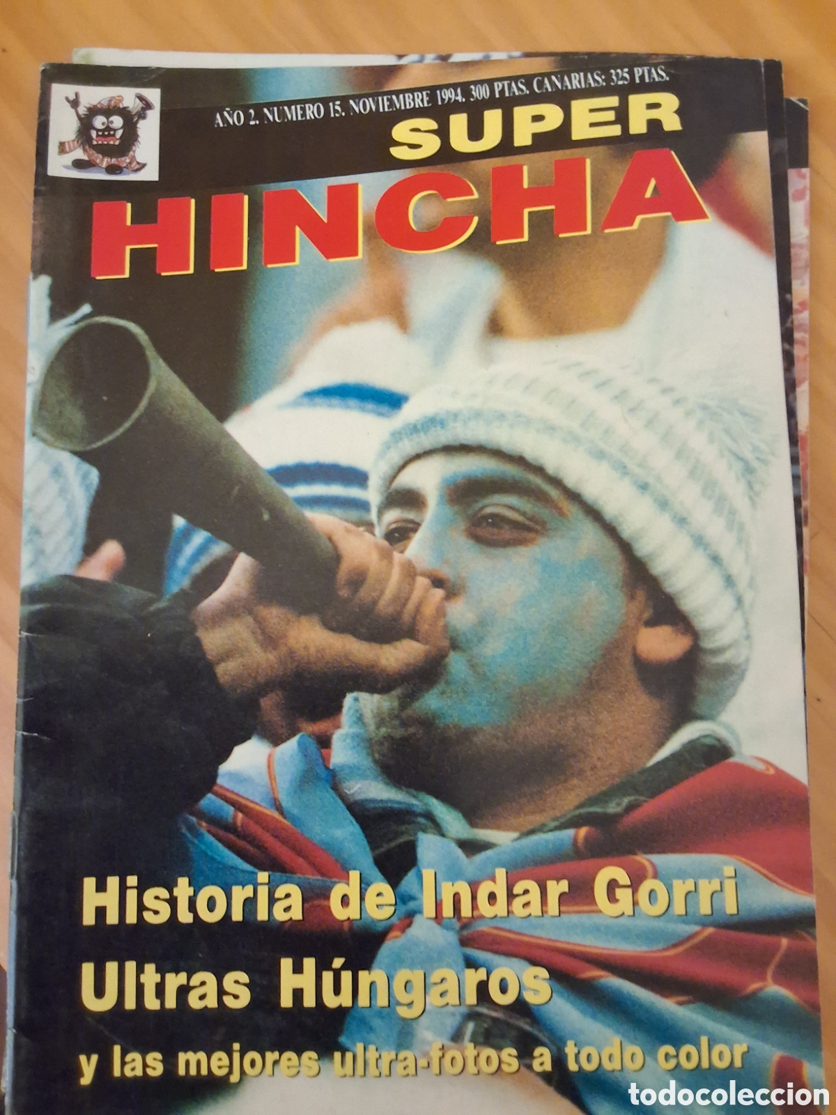 Sports collectibles: Super hincha revista futbol n&uacute;mero 15 a&ntilde;o 1994/11 Indar Gorri