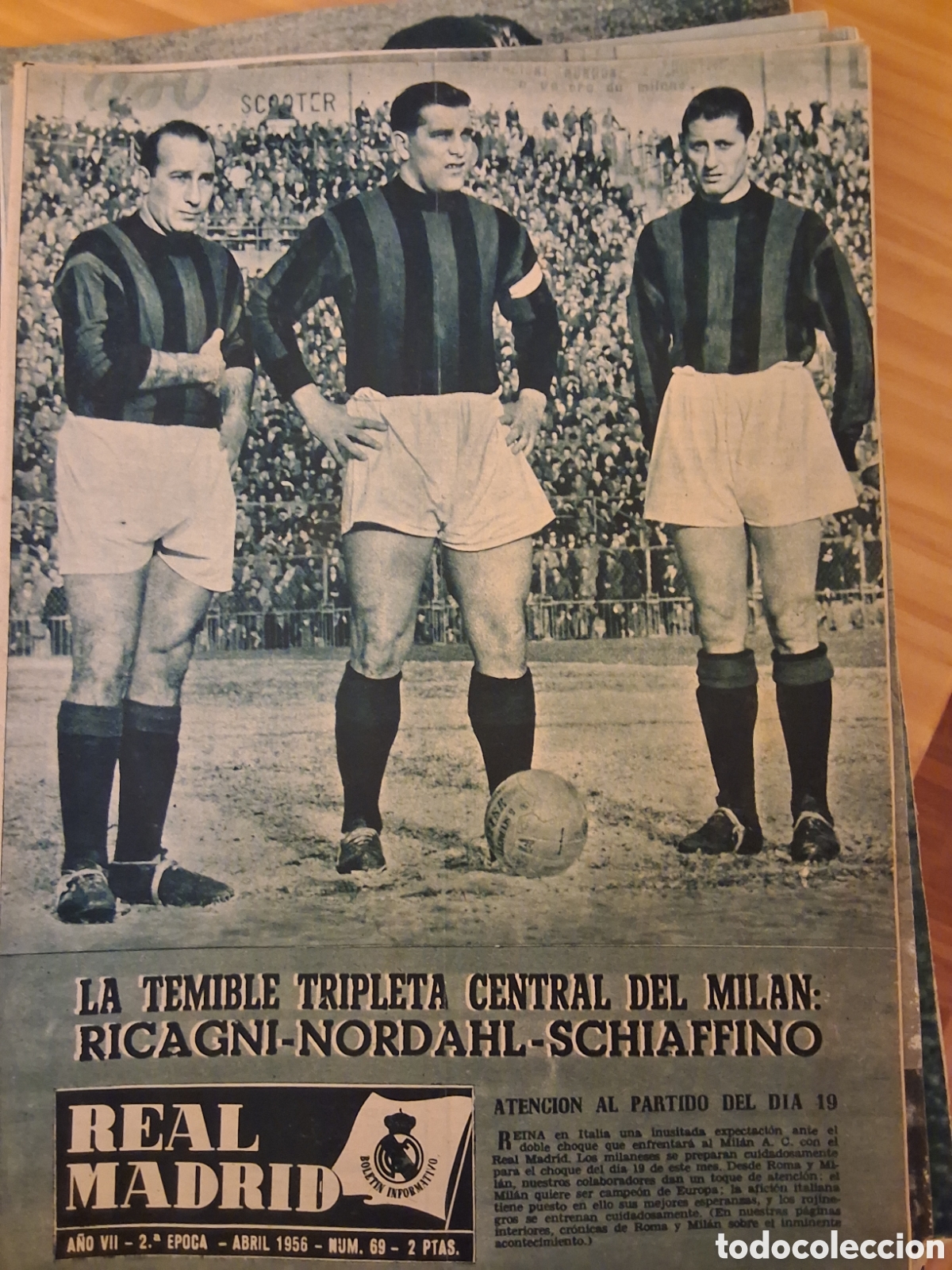 Sports collectibles: Real madrid revista futbol n&uacute;mero 69 a&ntilde;o 1956/4