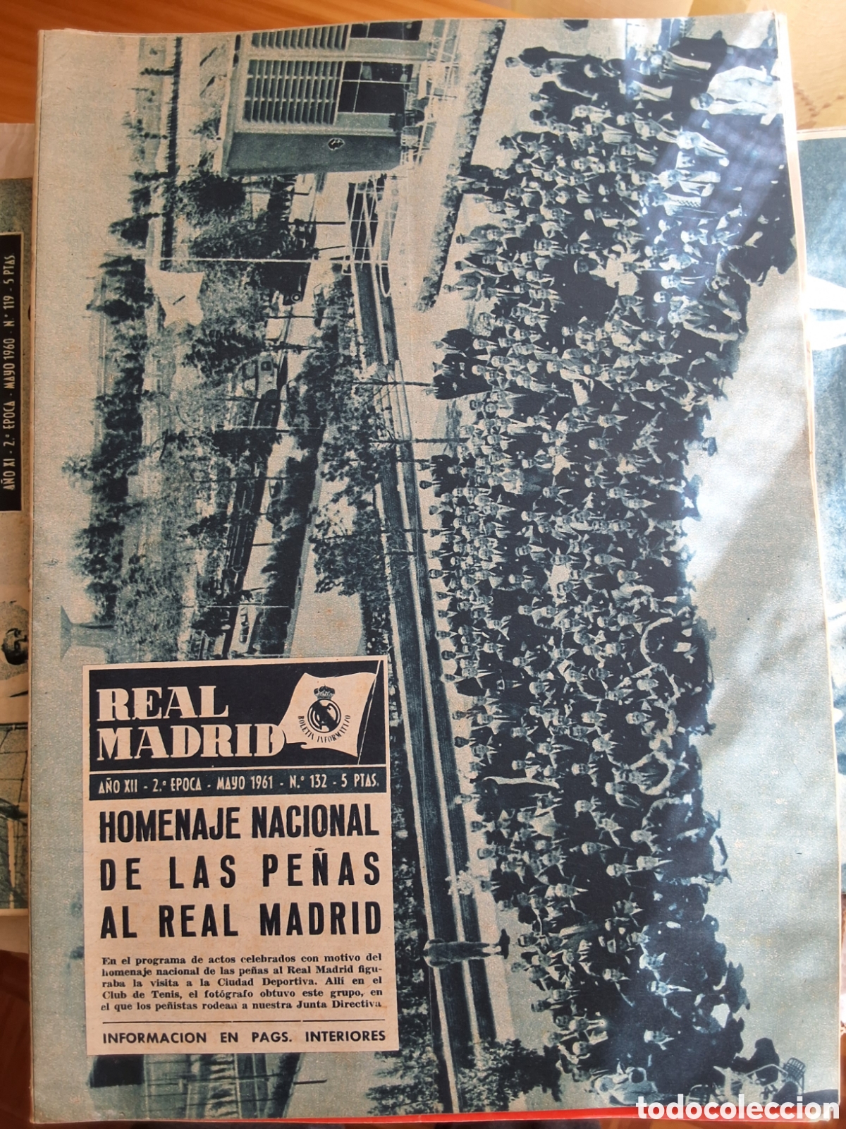 Collezionismo sportivo: Real madrid revista futbol n&uacute;mero 132 a&ntilde;o 1961/5