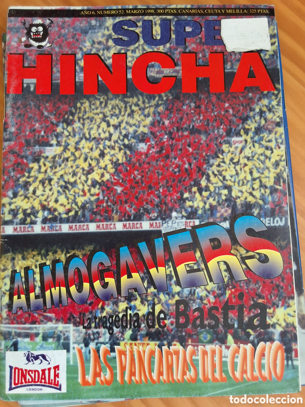 Collezionismo sportivo: Super hincha revista futbol n&uacute;mero 52 a&ntilde;o 1998/3