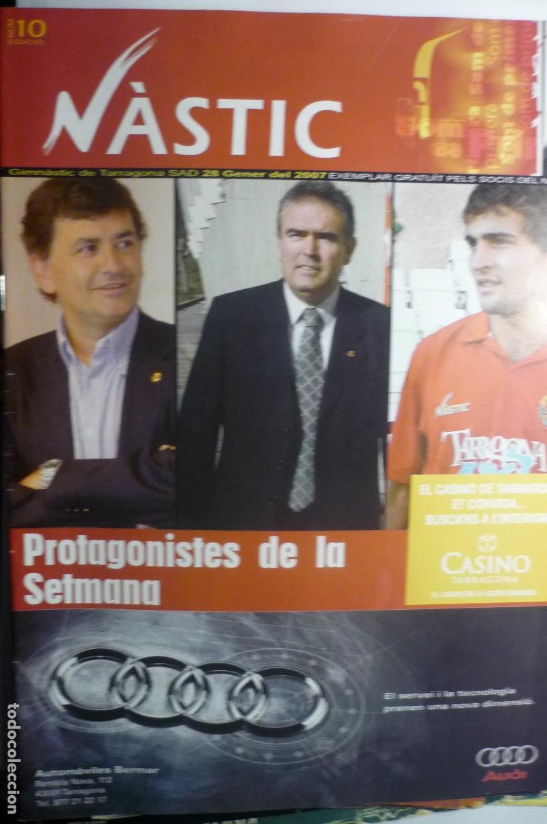 Collezionismo sportivo: revista programa 32 pag,.futbol nastic tarragona catalan 2007 partido nastic espa&ntilde;ol