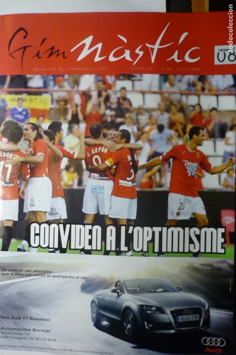 Collezionismo sportivo: REVISTA PROGRAMA FUTBOL PARTIDO NASTIC TARRAGONA - CASTELLON 2007-08 28 PAG CATALAN
