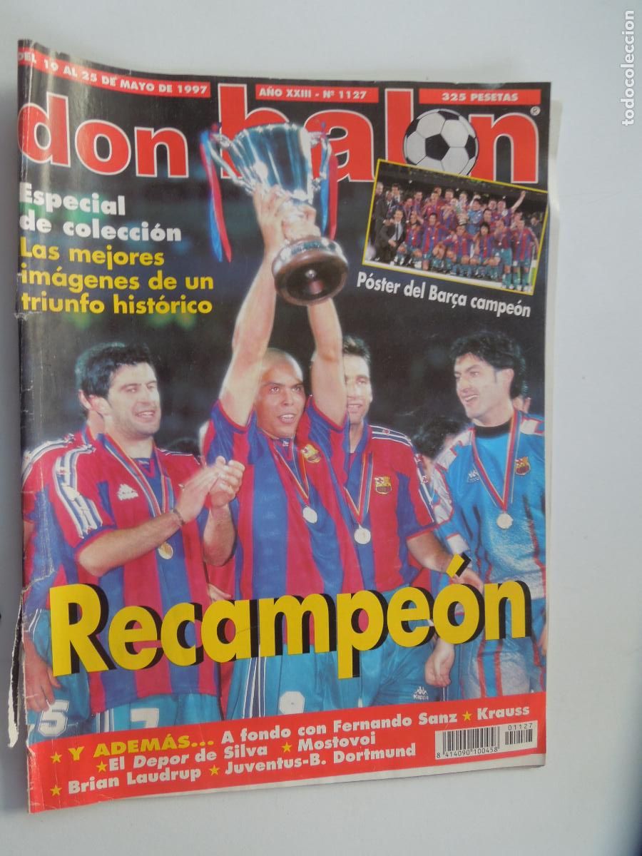 Collectionnisme sportif: DON BALON REVISTA N&ordm; 1127-05-1997- BAR&Ccedil;A RECAMPEON - SIN POSTER