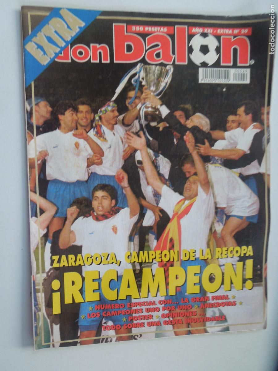 Coleccionismo deportivo: DON BALON REVISTA EXTRA N&ordm; 29 - ZARAGOZA, CAMPE&Oacute;N DE LA RECOPA- POSTER REAL ZARAGOZA