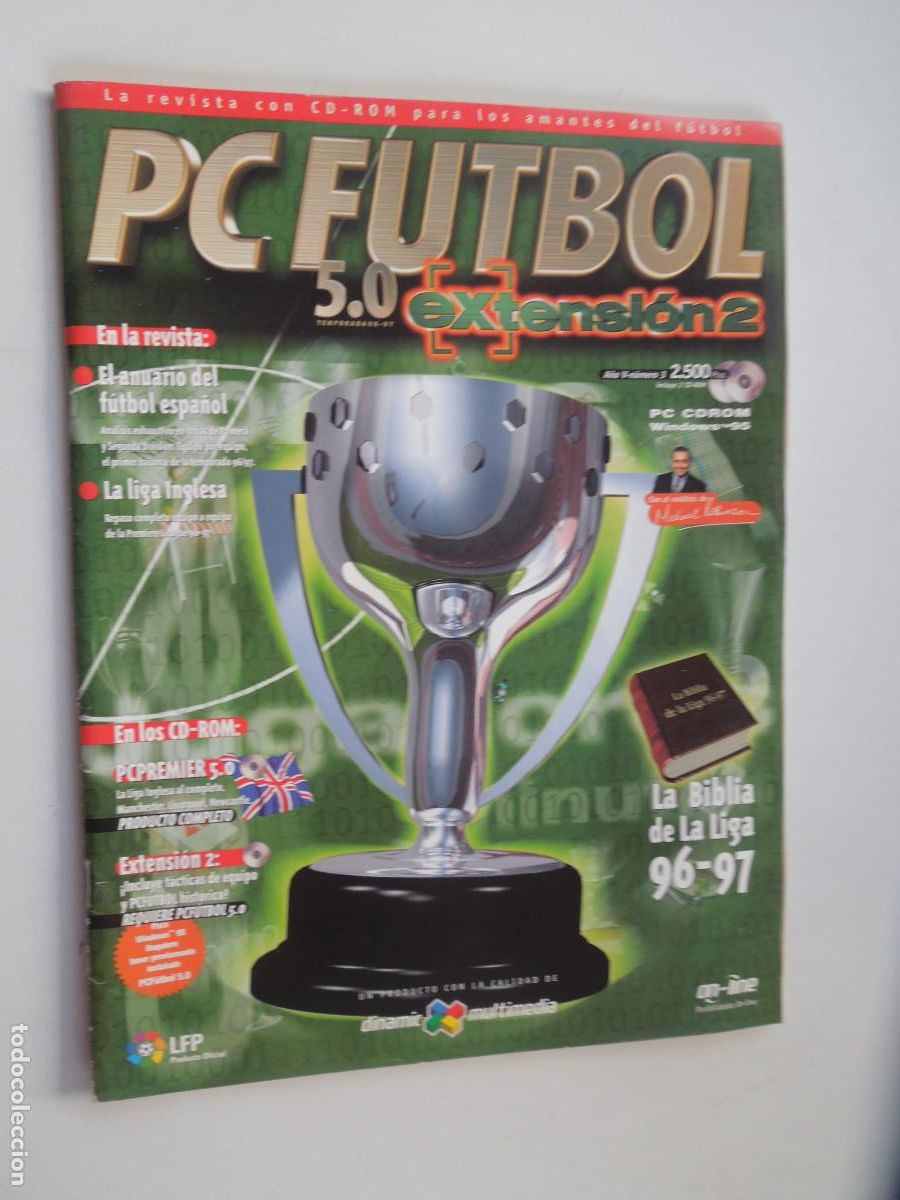 Collectionnisme sportif: PC FUTBOL N&ordm; 3 VOL V -TEMPORADA 97-98- MICHAEL ROBINSON DINAMIC MULTIMEDIA- REVISTA