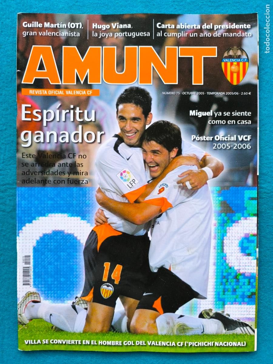 Coleccionismo deportivo: RW REVISTA FUTBOL VALENCIA CF N&ordm; 75 AMUNT TEMPORADA 2005 2006 05 06 RV100