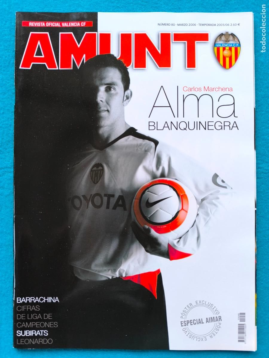 Coleccionismo deportivo: RW REVISTA FUTBOL VALENCIA CF N&ordm; 80 AMUNT CARLOS MARCHENA TEMPORADA 2005 2006 05 06 RV105