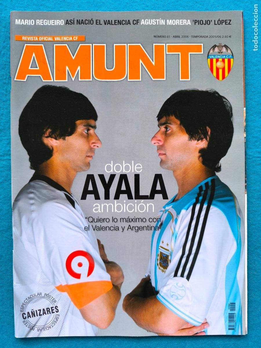 Coleccionismo deportivo: RW REVISTA FUTBOL VALENCIA CF N&ordm; 81 AMUNT AYALA TEMPORADA 2005 2006 05 06 RV106